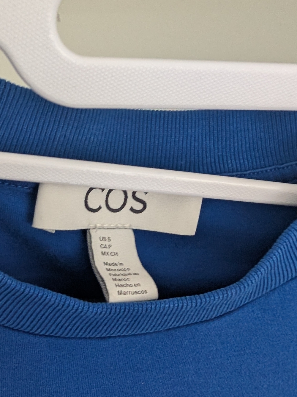 COS Blue Short-Sleeve Twirl Dress - Picture 2 of 3